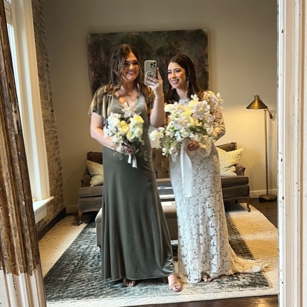 Jenny Yoo Sage Velvet Open Back Bridesmaid Dress BHLDN